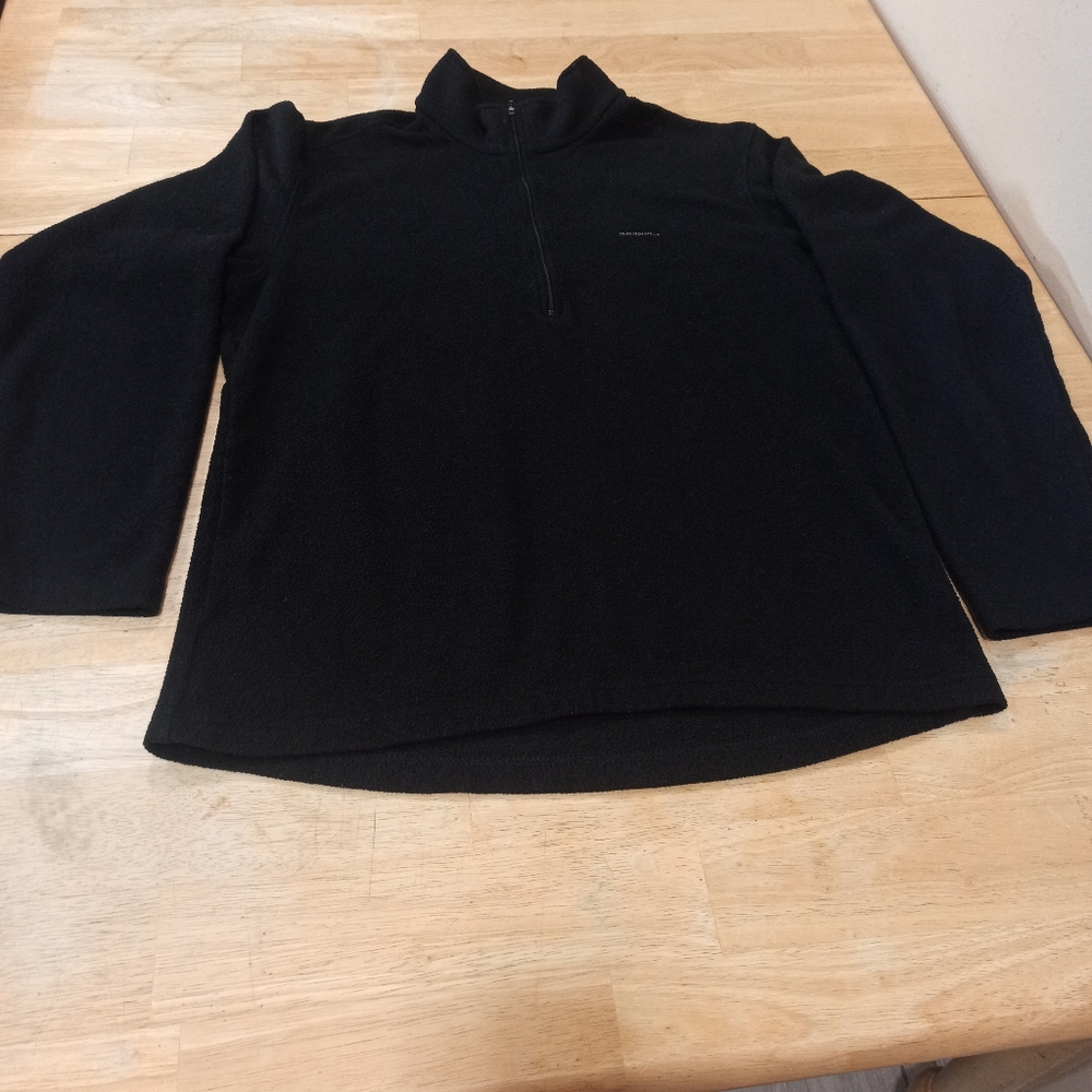 Patagonia VINTAGE Black Capilene Fleece Pullover Womens Size M 1/4 Zip up